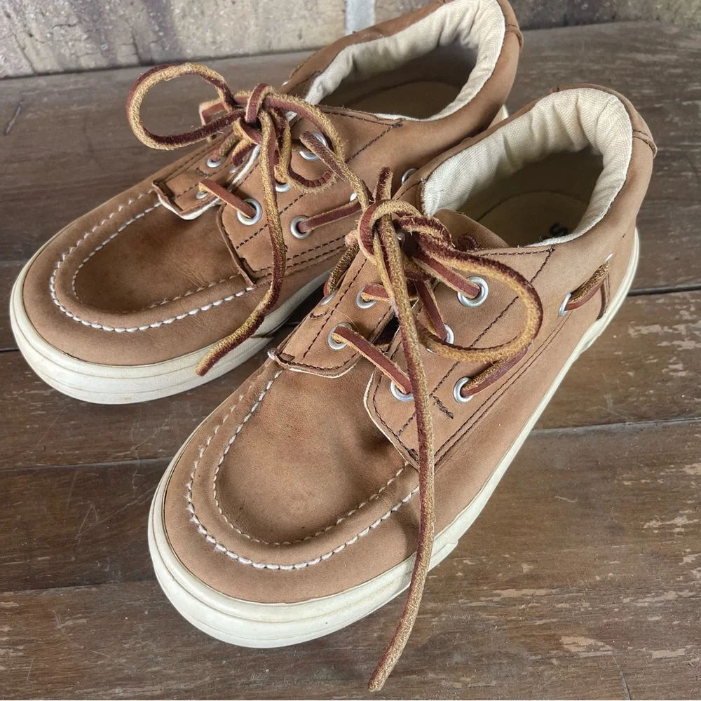 Boys Size 13 Sperry Shoes Brown Leather‎ Boat Shoes sb3
